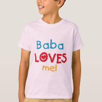 Baba me ama las camisetas y los regalos