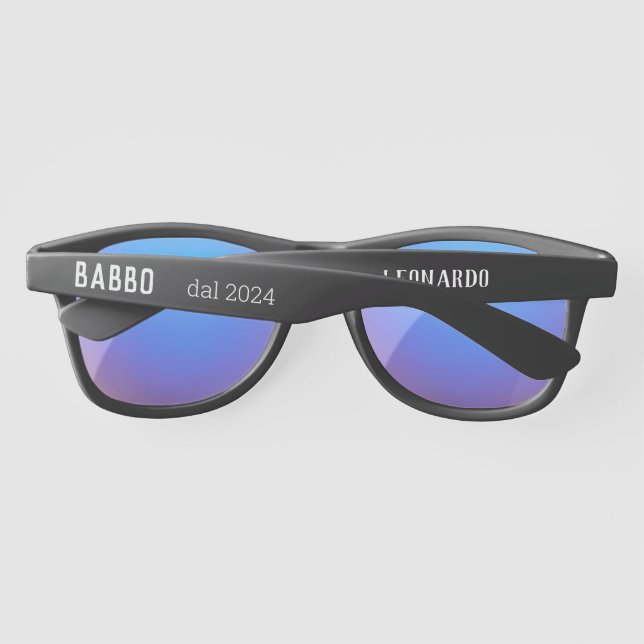 Babbo- dal 2024 - gafas de sol negras personalizad (Reverso)
