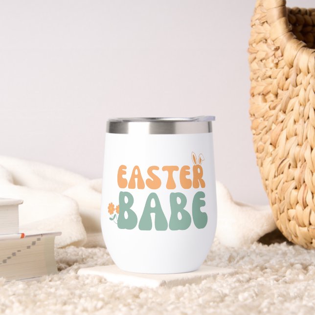 Babe de Pascua Retro Groovy Oídos Conejitos Estéti (Sala de estar)