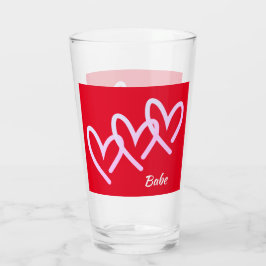 Babe Triple Rojo Heart Tumbler