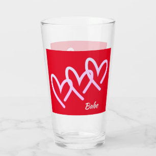Babe Triple Rojo Heart Tumbler
