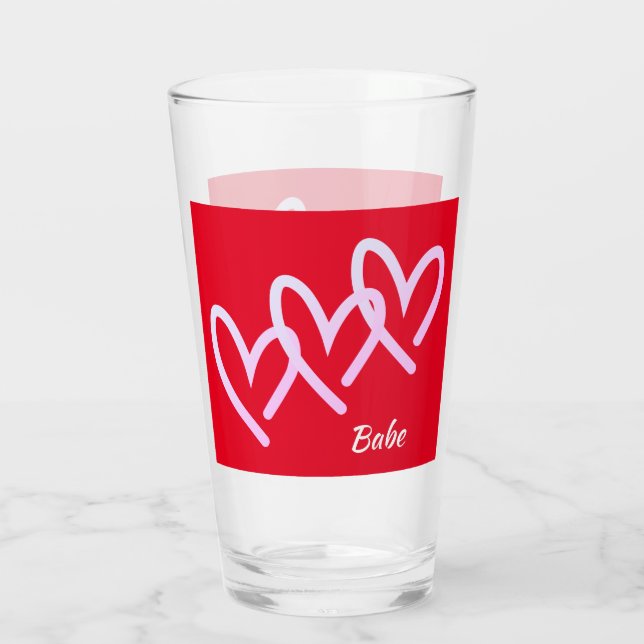 Babe Triple Rojo Heart Tumbler (Reverso)