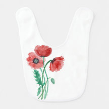 Amapolas rojas en acuarela