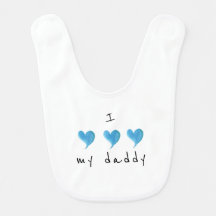 Amo a mi papá corazón azul