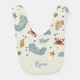Babero Animales oceánicos personalizados