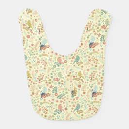 Babero Aves y ramas de Shabby Amarillo