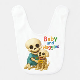 Babero Baby and Waggles™ from The Boneheads™ Cartoon