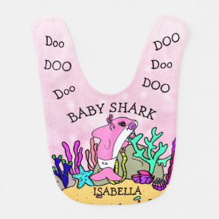 Babero Baby Shark Doo Doo Personalizado
