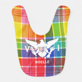 Babero Bandera de las Islas Vírgenes de Estados Unidos, M