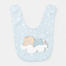 Bebé en la Bib para bebés en la nube