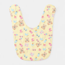 Bib amarillo pastel adorable