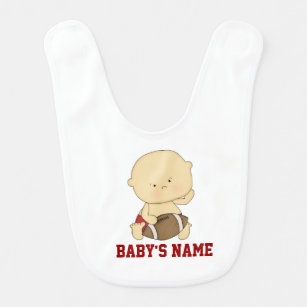 Babero Bib de bebé de fútbol personalizado