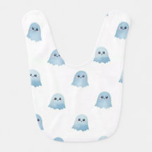 Bib de bebé fantasma Boo acuarela pastel