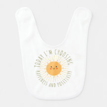 Bib de bebé sol sonriente lindo