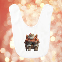 Bib de Santa Bebé Cansado