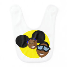 Bino and Fino Faces Bib