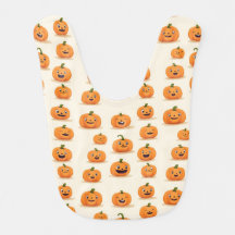 Calabazas de Naranja lindo Bib bebé