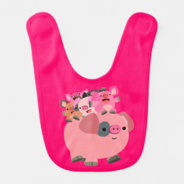 Babero Cerdo Personalizado con lechones