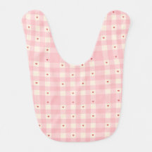 Corazones de gingham rosa San Valentín 