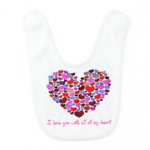 Babero de los corazones