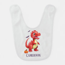 Dinosaurio rojo de Halloween