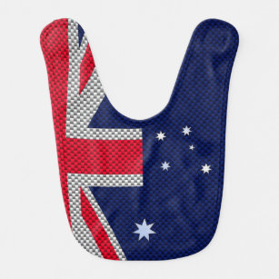 Babero Diseño de la bandera de Australia en la decoración
