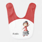 Dot blanco rojo España Sevillana Flamenco Bailador