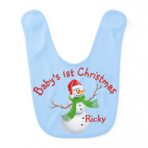 El primer bebé de snowman de Navidad