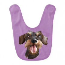 Feliz Dachshund de cabello alámbrico