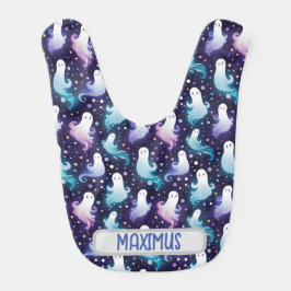 Babero Halloween Ghosts Baby Bib