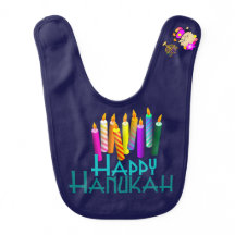 Hanukah colorido mira al trasluz al bebé
