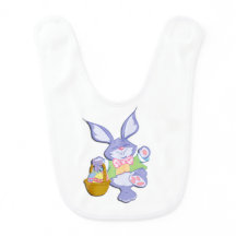 Lavanda conejita morada de Pascua bailando