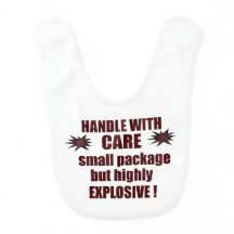 "Manejar con cuidado" Baby Bib