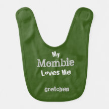 Mi mamá me ama a mi bebé bib verde