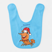 Navidades alegres, camarones, personalizado ilustr
