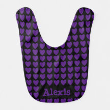 Negro con corazones morados