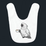 Babero Parrot with Cup of Coffee<br><div class="desc">This design is the perfect gift for a birthday, Christmas and other celebrations. It is suitable for women, men and kids.</div>
