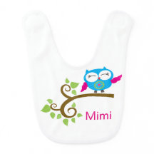 Pequeño búho azul lindo