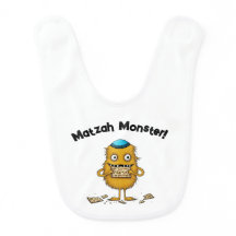 Personalizado blanco Matzah Monster Passover Baby 