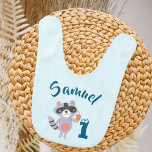 Babero Personalized Baby Bib - Unique Birthday Bib<br><div class="desc">Personalized Baby Bib - Unique Birthday Bib with Name and Age Make your little one's birthday even more special with a personalized bib! This baby bib is made from soft cotton, gentle on little ones' skin and perfect for any occasion. You can customize it with the birthday child's name and...</div>