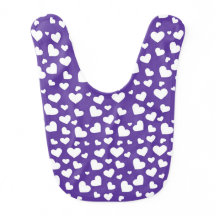 PURPLE CON LOS CORAZONES DE AMOR BLANCO