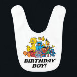 Babero Sesame Street Pals Birthday Boy<br><div class="desc">Celebra el primer cumpleaños de tu hijo con esta dulce biblia de cumpleaños de Plaza Sésamo "Soy niño".</div>