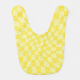 Babero Tablero retro Lemon Yellow Pastel Warped