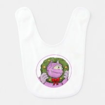 Un monstruo Navidad milagra bebé bib