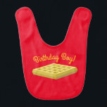 Babero Waffle Cute Breakfast Brunch Niños 1er cumpleaños<br><div class="desc">Estos adorables y coloridos y adorables desayunos bonitos o invitaciones para fiestas de cumpleaños de brunch son perfectos para una celebración de cumpleaños de los niños. Personalizar el texto para hacerlos propios. El aspecto moderno es la forma perfecta de celebrar a tu pequeño que le gusta desayunar como gofres en...</div>