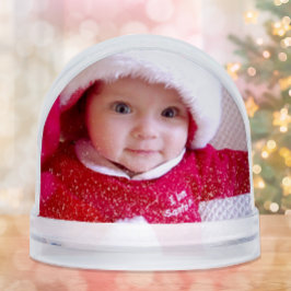 Babia primera Snowglobe de Navidad con foto