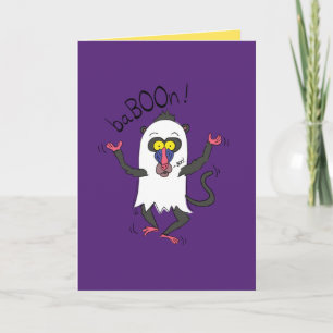 BaBOOn - Tarjeta de Feliz Halloween de Mono Divert