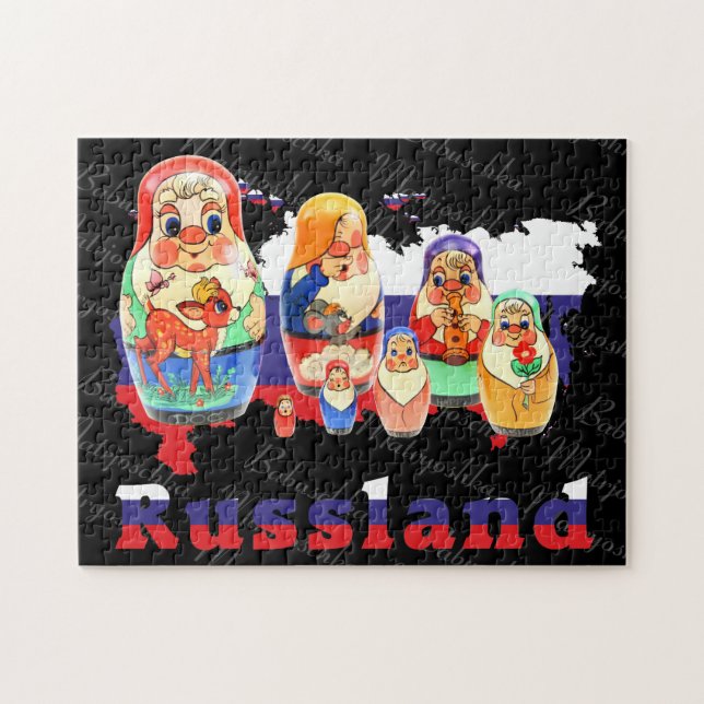 Babuschka Matrjoschka Matryoshka Puzzles (Horizontal)