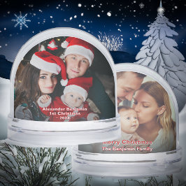 Baby 1st Christmas Family Mom Dad Photo Custom