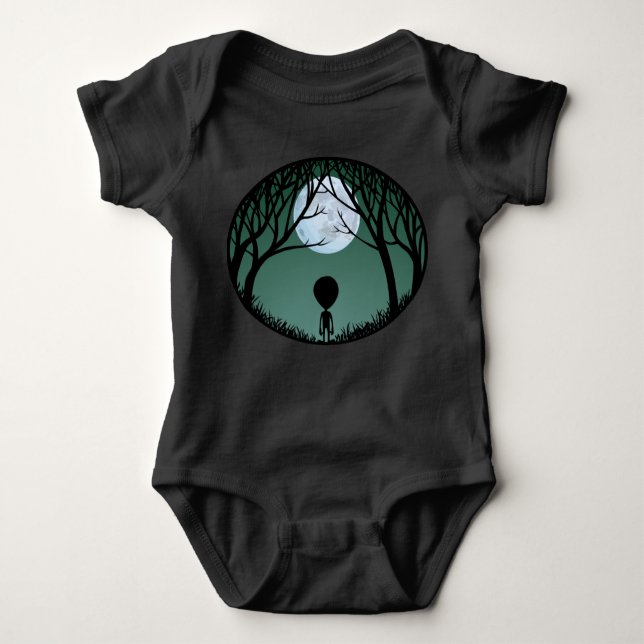 Baby Alien Camisetas Organic Alien w. Crepúsculo d (Anverso)